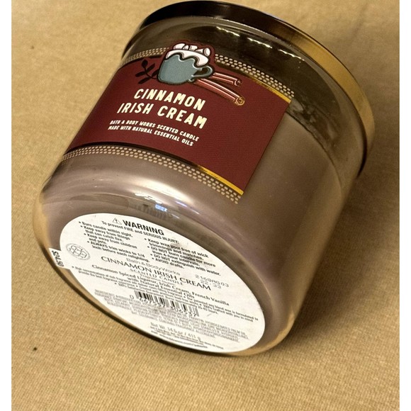 Bath & Body Works Accents 3 For 5 Used Bbw Cinnamon Irish Cream Candle Read Description